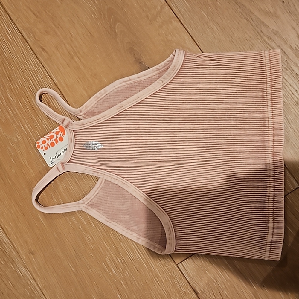 Pink/Orange Ribbed Tank Top XS/S - Picture 4 of 4